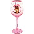 I Love Lucy Wine Glass